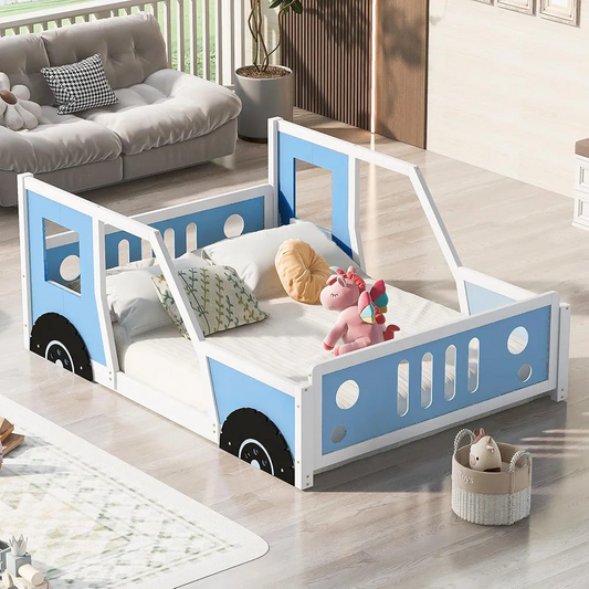 Fun & Safe Vehicle Bed for Toddlers – Solid Wood Frame