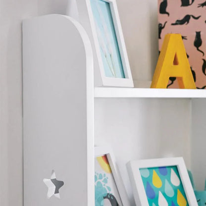 Rustic Star Floating Wall Shelf for Kids’ Bedroom – Wooden Organizer & Room Decor