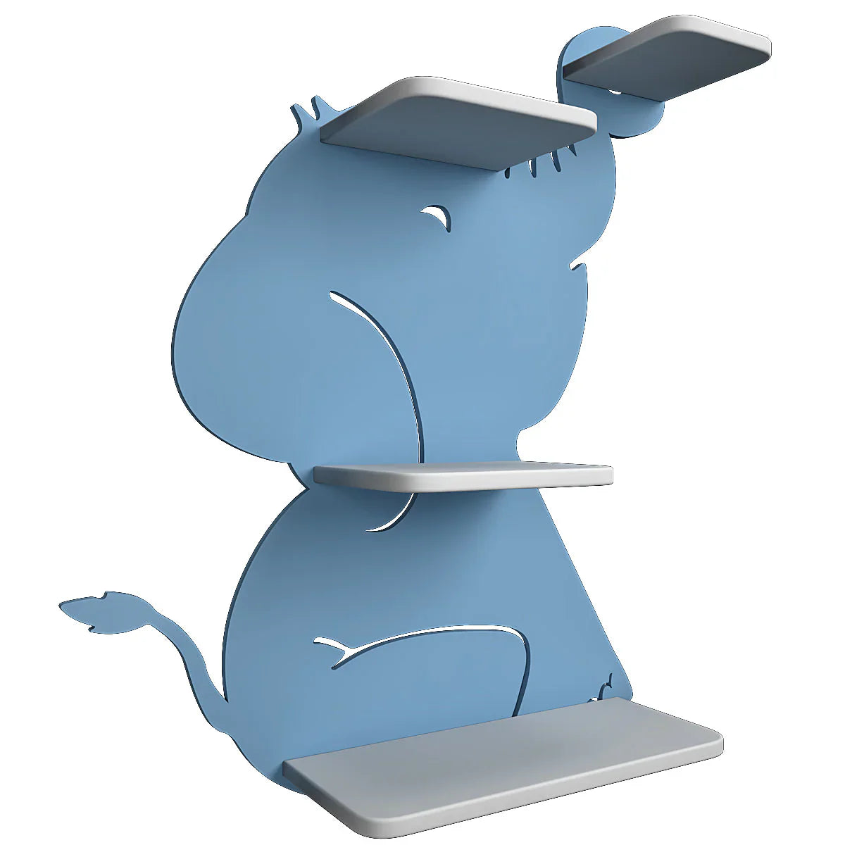 Elephant Wall Shelf for Kids – Cute Wooden Organizer for Toys & Books