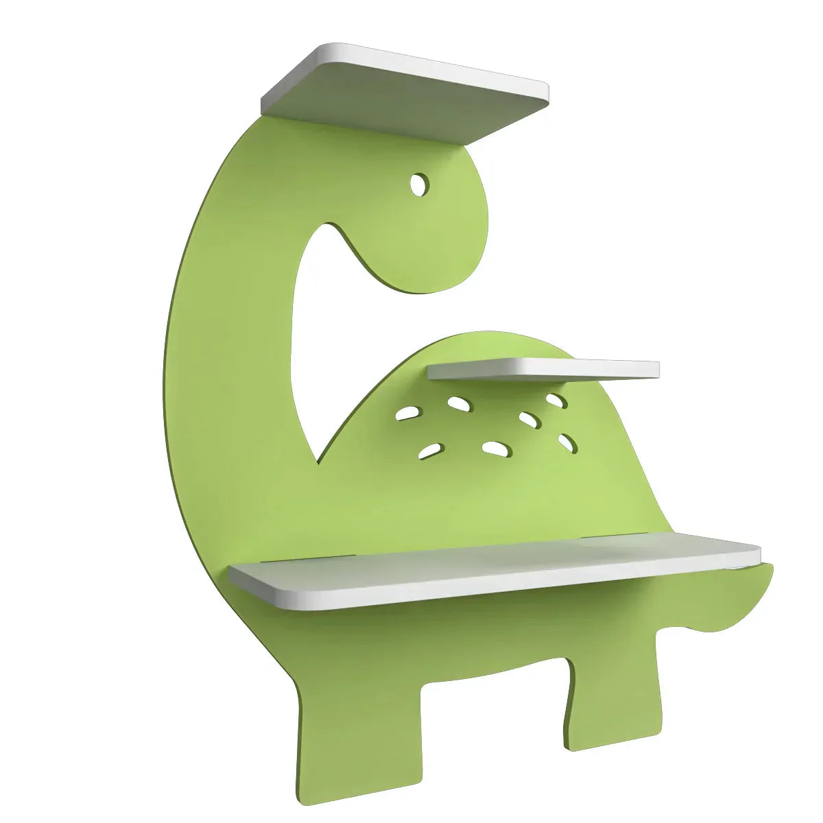 Dinosaur Wall Shelf for Kids – Wooden Storage Rack in Fun Design